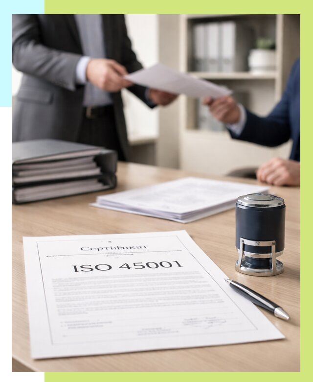 Сертификат ISO 45001 в Кингисеппе под ключ от 46728 р. | Сертэкс